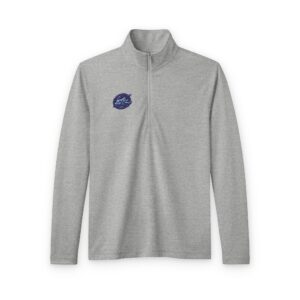 Men's Quarter-Zip Pullover — Small Blue Planet Embroidered Logo